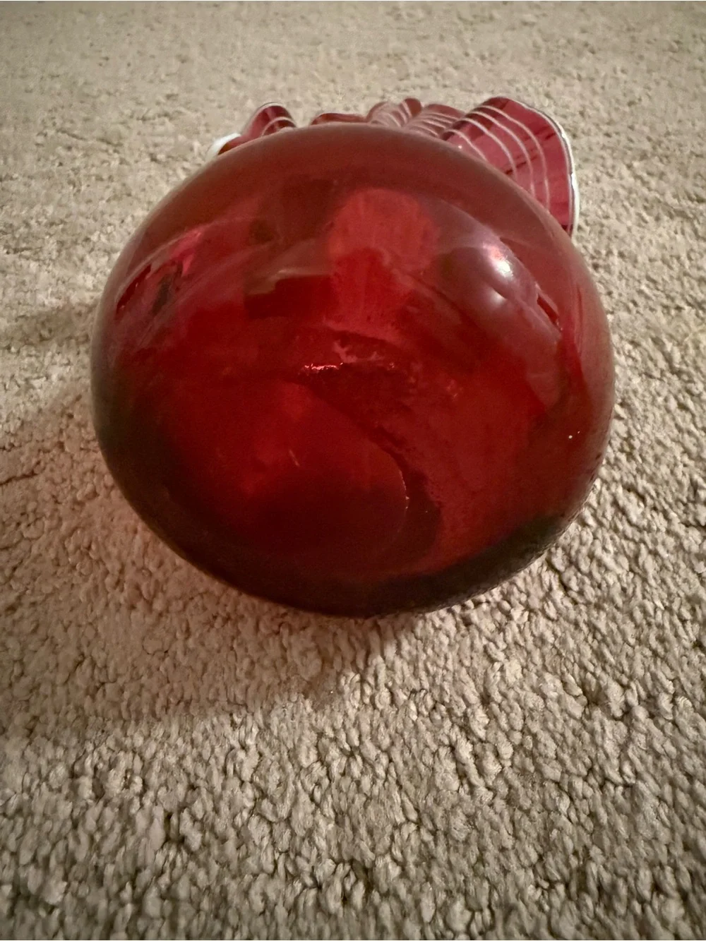 Decorative Ruby Red / Pink Glass Bud Vase - Home Accents